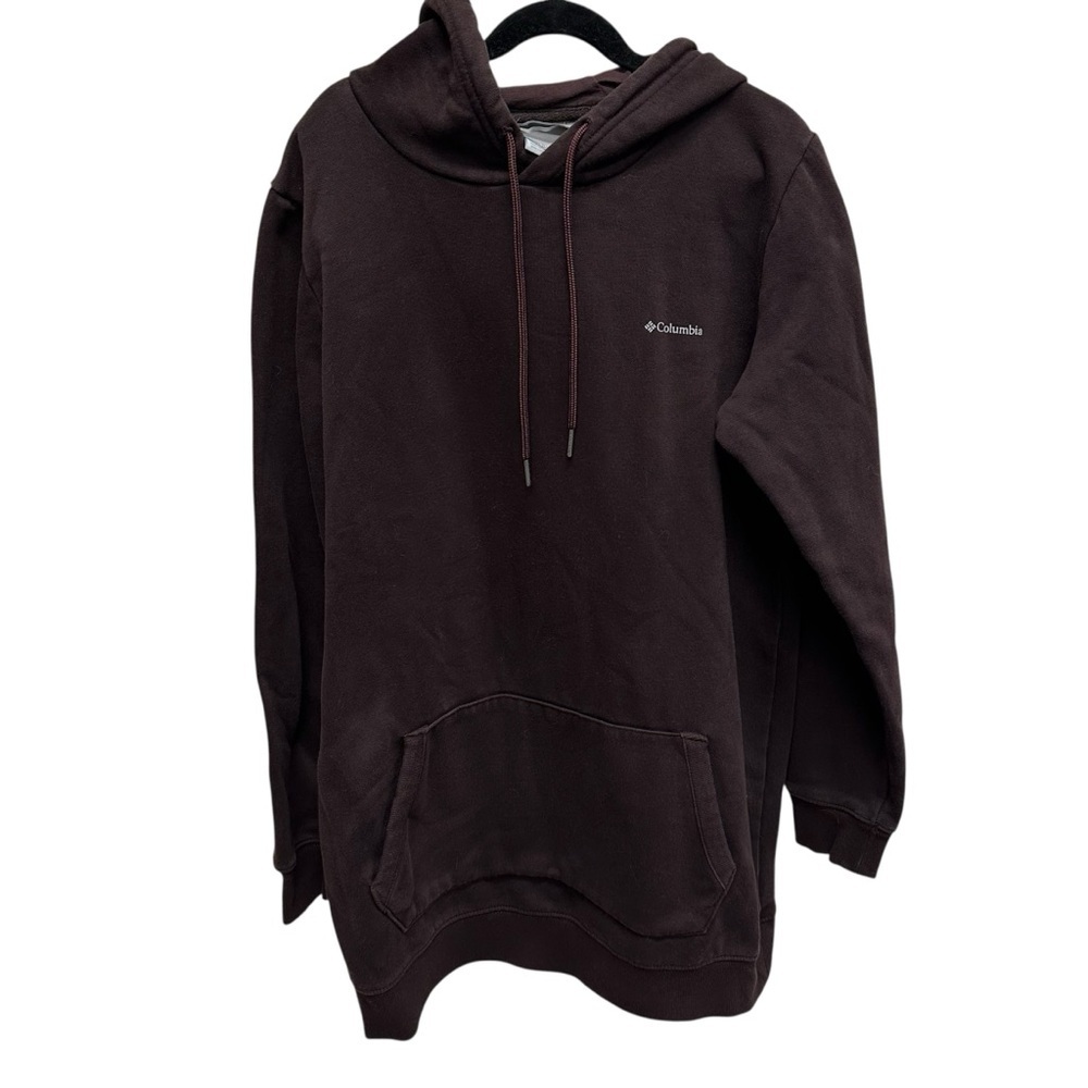 Columbia women’s long line hoodie sweatshirt burgundy size medium